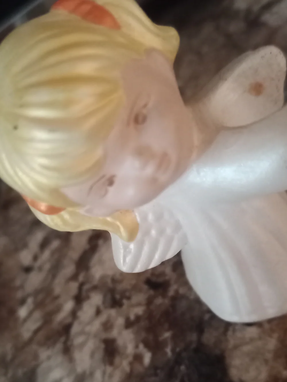 Vintage Ceramic Angel Candle Huggers